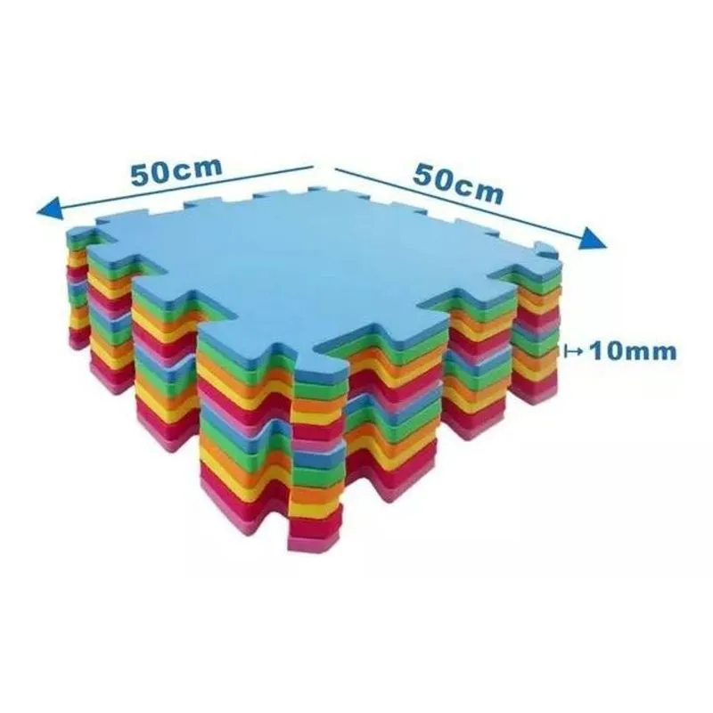 Tatame Eva 50x50x10mm Kit Com 18 Peças.