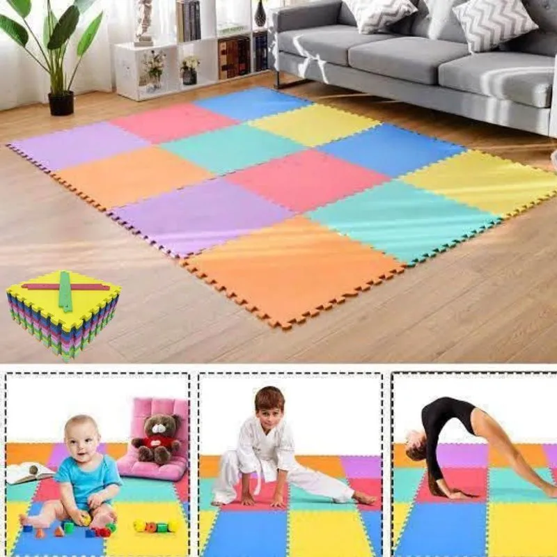 Tatame Eva Kit Com 9 Peças 50x50x10mm
