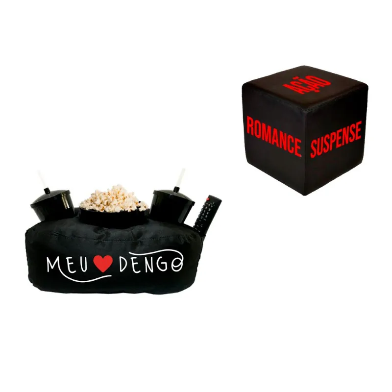 Kit Almofada De Pipoca Meu Dengo + Cubo Decisivo