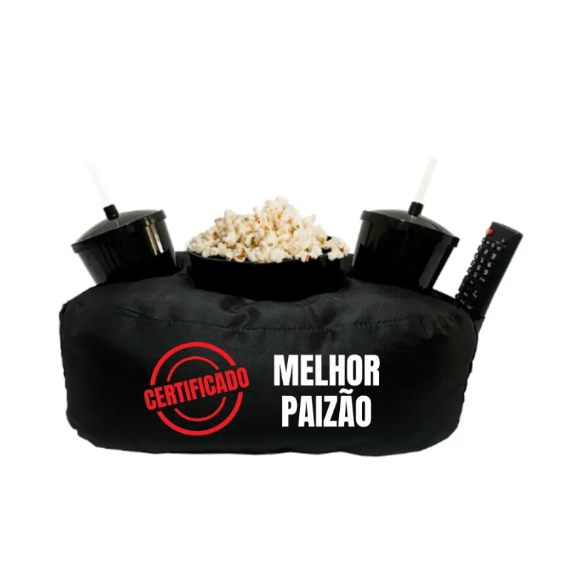 Almofada Porta Pipoca Melhor Paizão