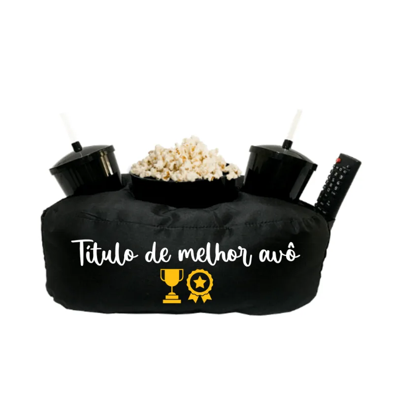 Almofada Porta Pipoca Título De Melhor Avô