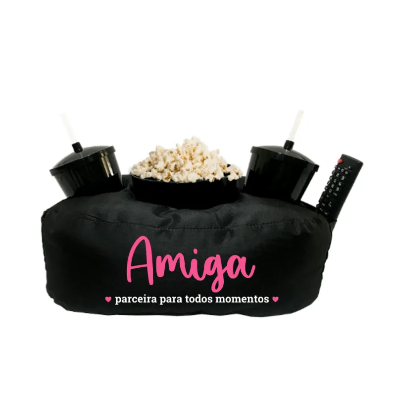 Almofada Porta Pipoca Amiga Parceira