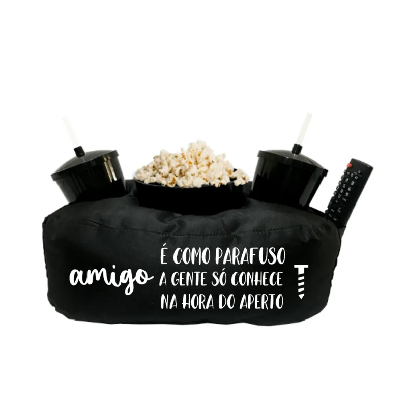 Almofada Porta Pipoca Amigo Igual Parafuso