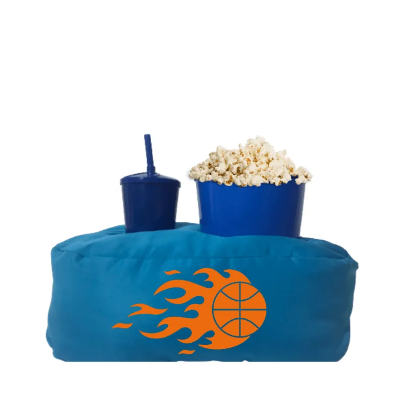 Almofada Porta Pipoca Azul Infantil Basquete
