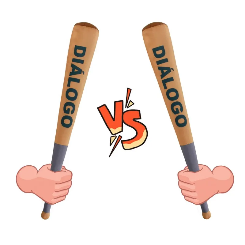 2 Almofadas Divertidas Decorativas Criativas Bastões Diálogo
