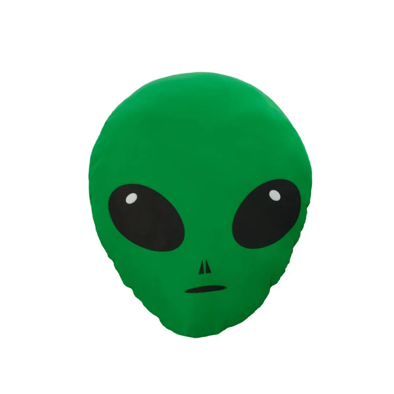 Almofada Divertida Decorativa Criativa Verde Alien Et