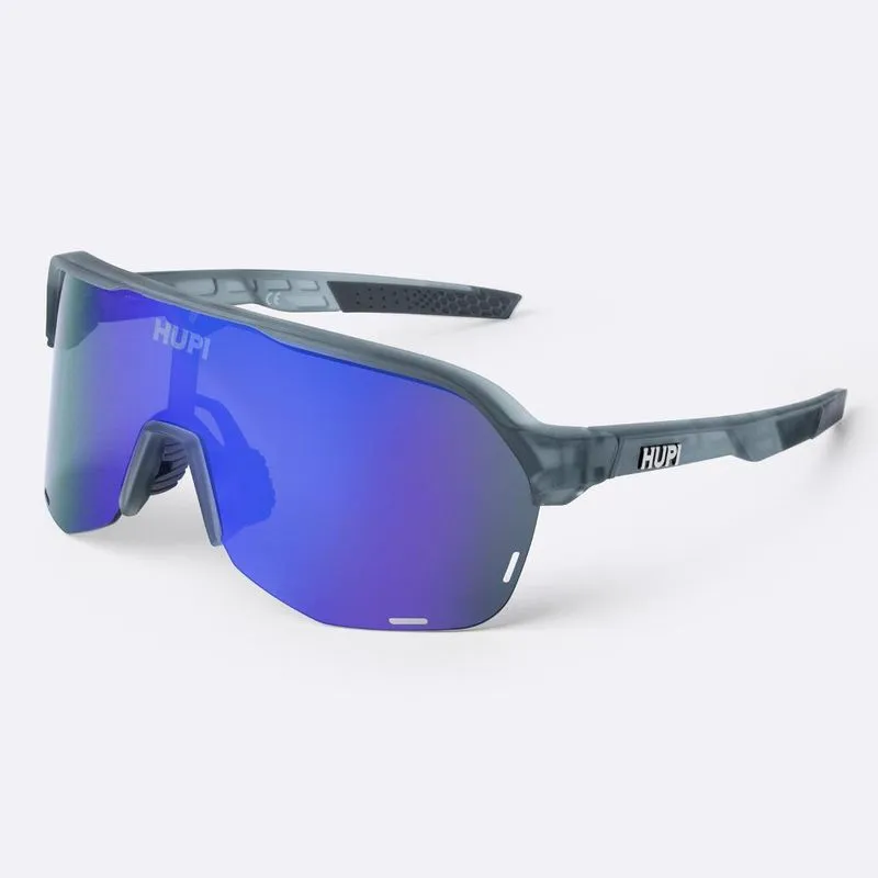Óculos hupi Huez Cinza - Lente Azul Espelhado