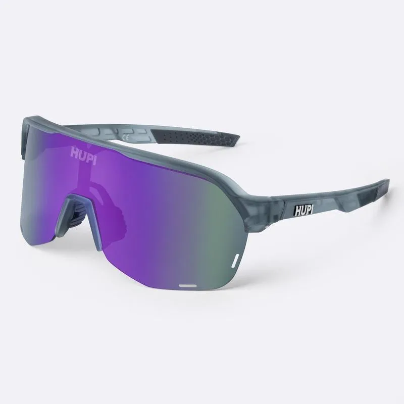 Óculos hupi Huez Cinza - Lente Roxo Espelhado