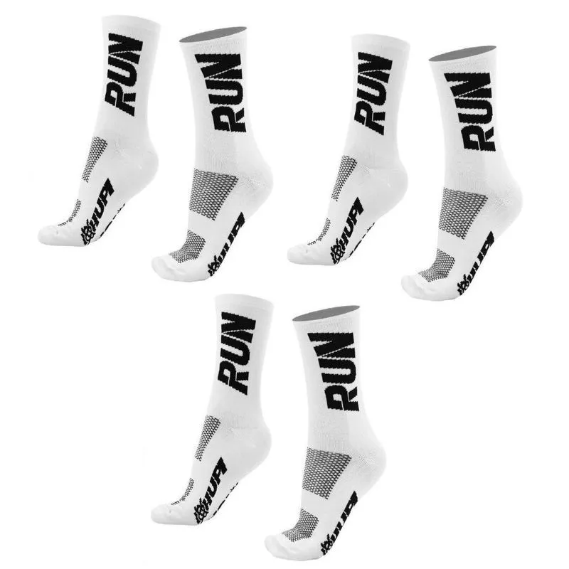 Kit 3 Pares Meias de Corrida Hupi Run Cano Médio 36-42 Conforto e Performance