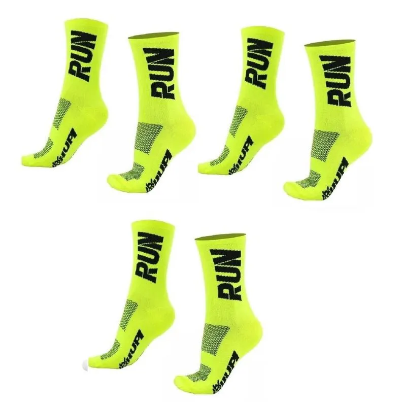 Kit 3 Pares Meias de Corrida Hupi Run Cano Médio 36-42 Conforto e Performance