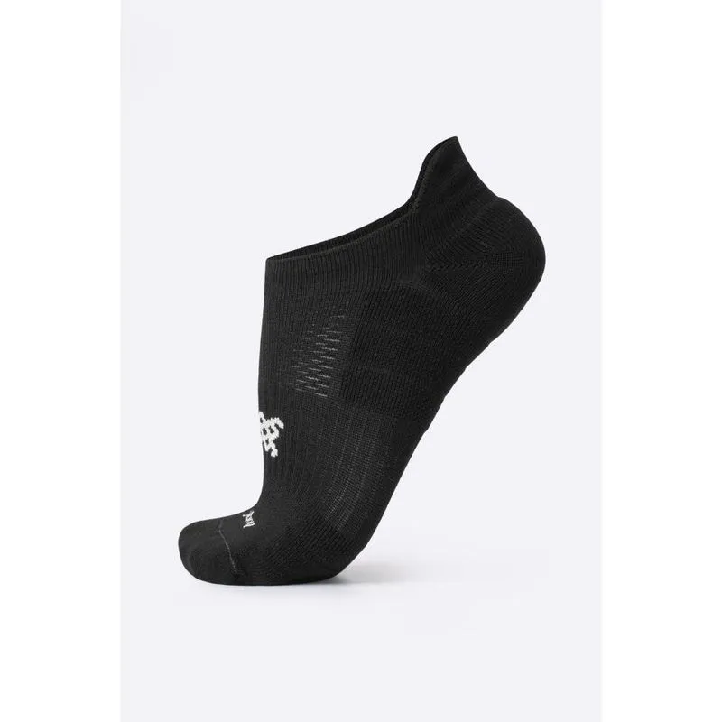 Meia Curta para Corrida hupi Running Pro Invisível Preto - lt