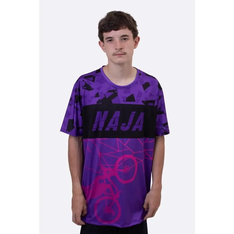 Camiseta Masculina hupi Naja Roxo/Preto