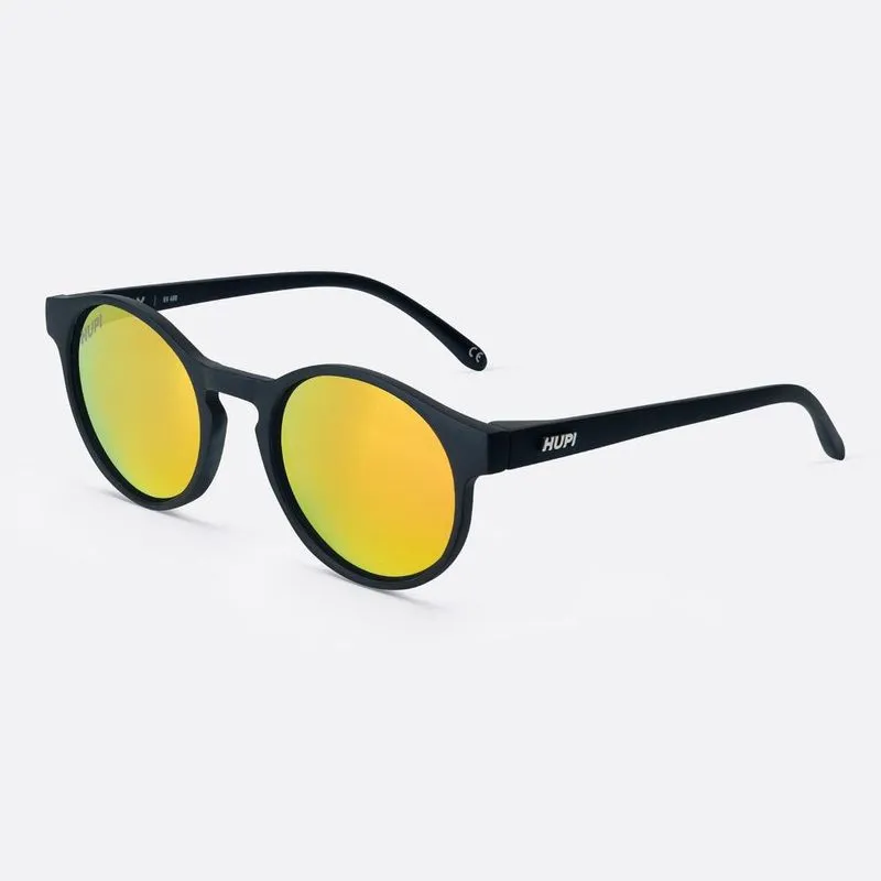 Óculos hupi Fly Preto - Lente Dourada Espelhada