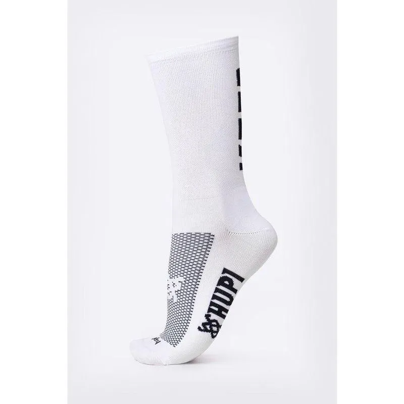 Meia hupi Keep Running Branco