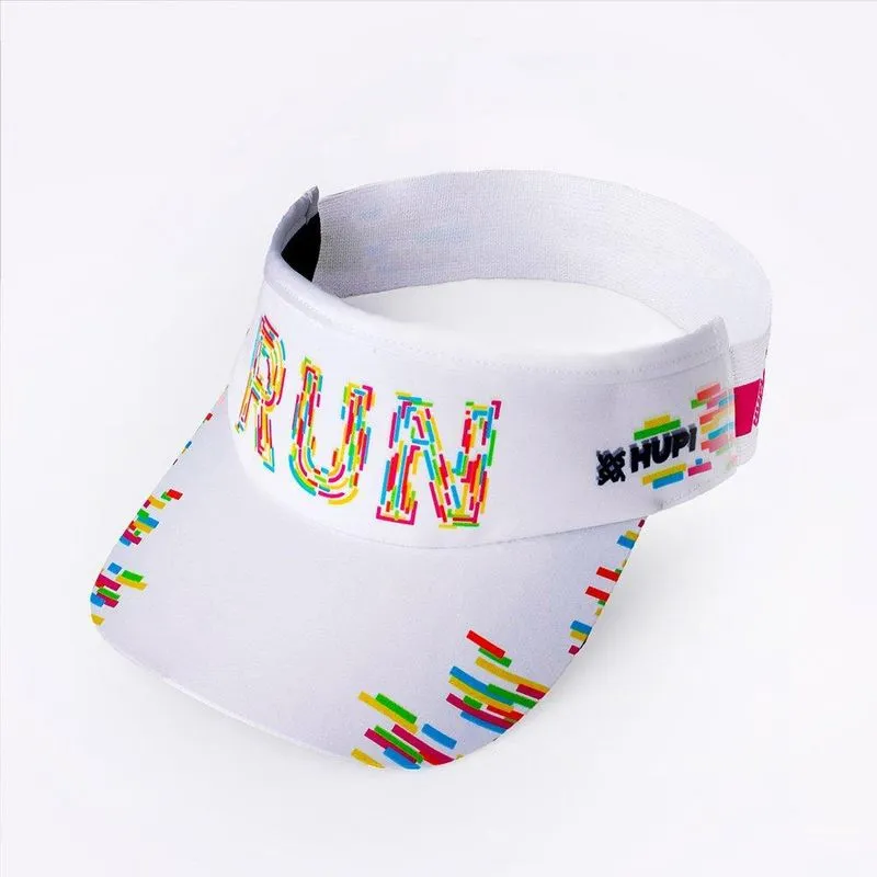 Viseira Para Corrida hupi Run Colors Branca