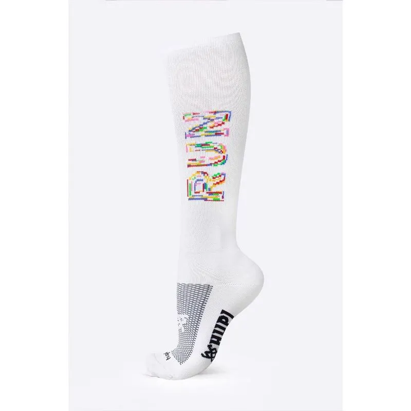 Meia hupi Run Colors Branca Longa