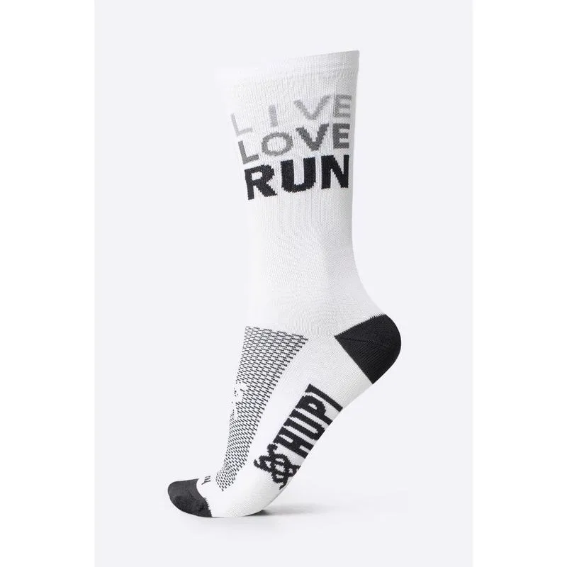 Meia hupi Live Love Run Branca