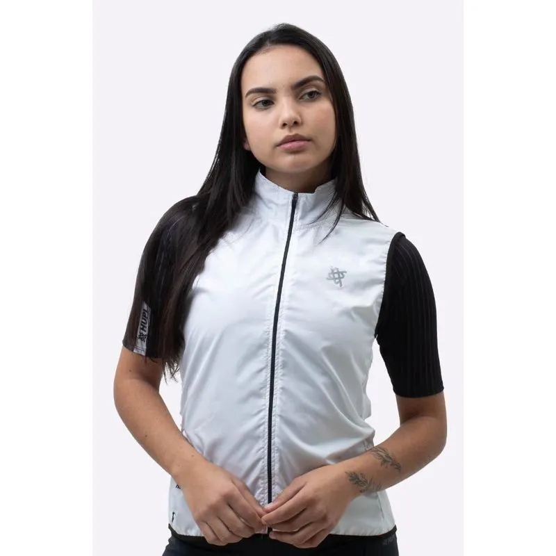 Colete Corta Vento hupi Sonhe/Treine/Alcance - Branco