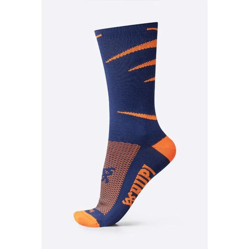 Meia hupi Veneto Azul/Laranja