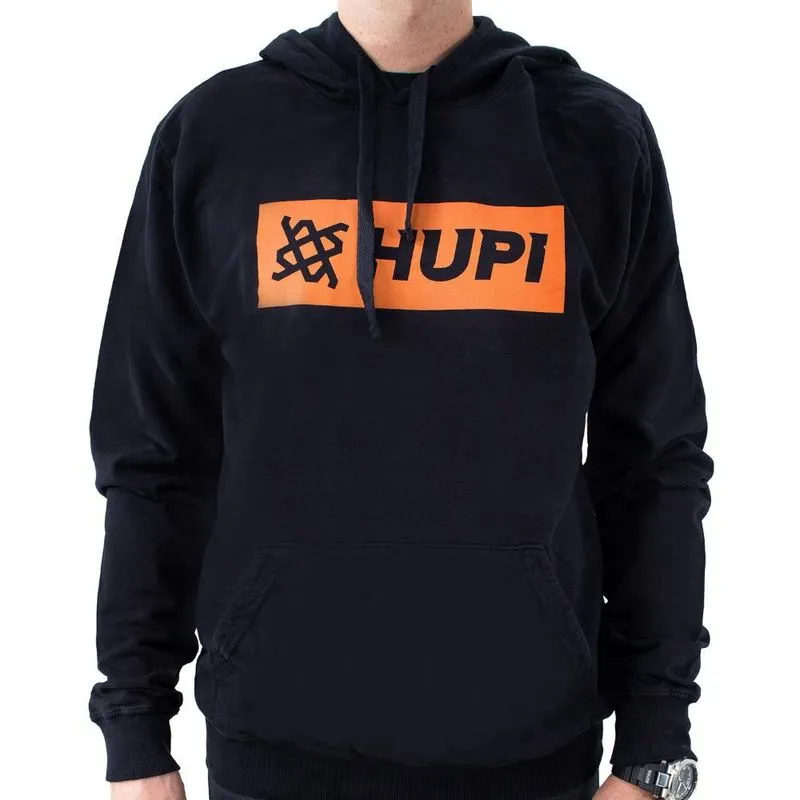 Moletom hupi Strait Orange Preto
