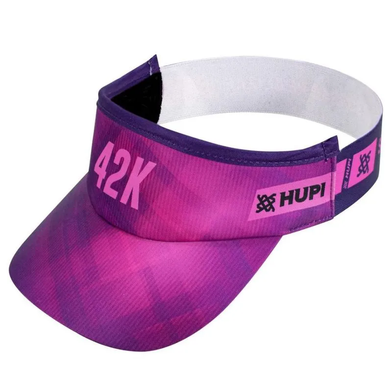 Viseira para Corrida hupi 42k Blurry Rosa