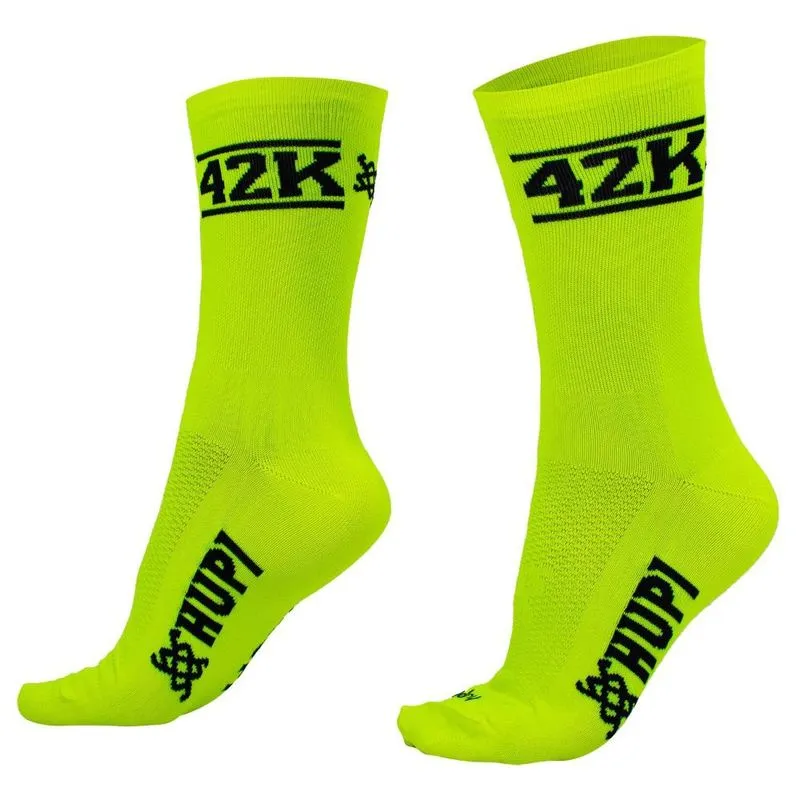 Meia hupi 42k Neo Amarelo Neon