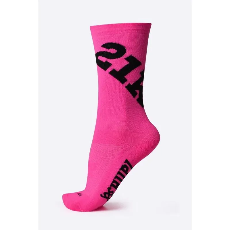 Meia hupi 21k Ultra Rosa - para Pés Menores