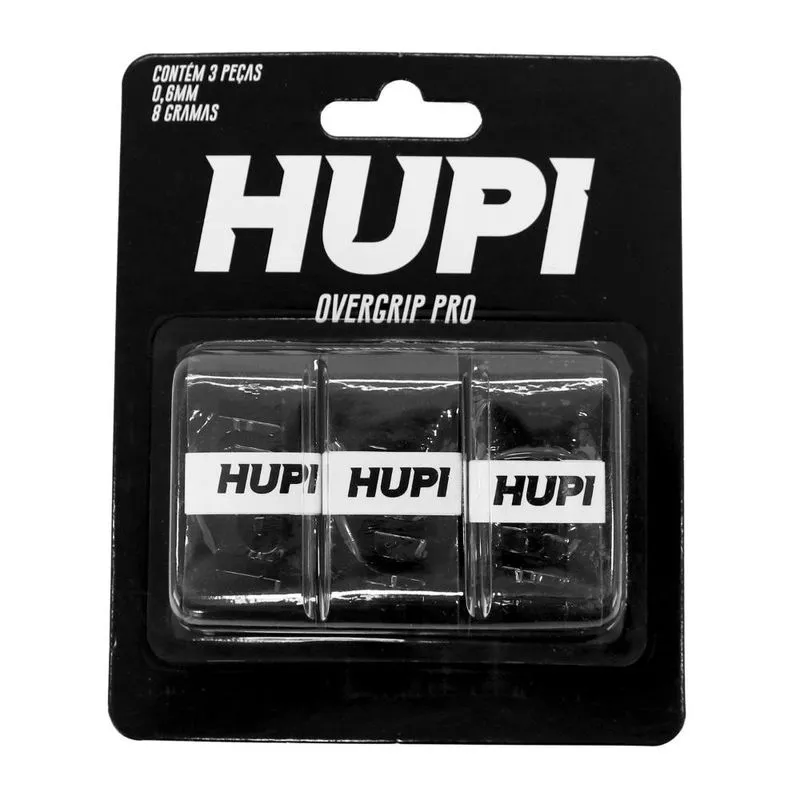 Overgrip hupi Pro Preto Pack 03 Unidades
