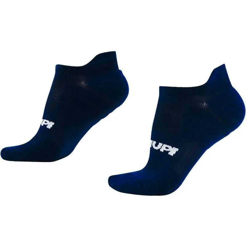 Meia Curta para Corrida hupi Running Pro Invisível Azul Marinho