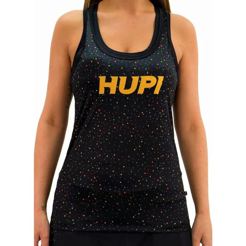 Regata Feminina Hupi Guaru Proteção uv Nadador Gola Redonda Preto