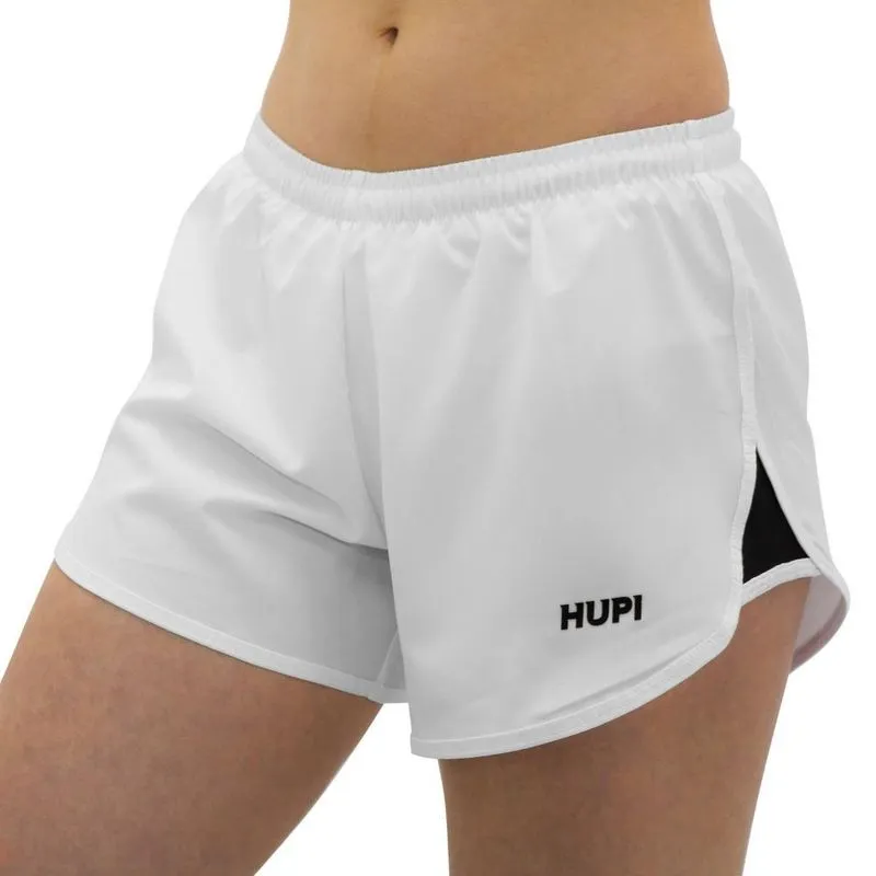 Shorts Feminino Hupi Donna Branco Corrida e Beach Tennis