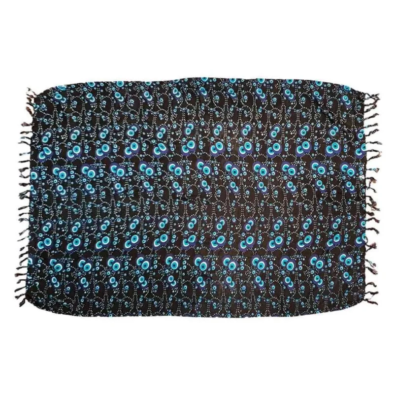 Canga De Praia 100% Viscose - Olho Grego 1,60Mx1,10M