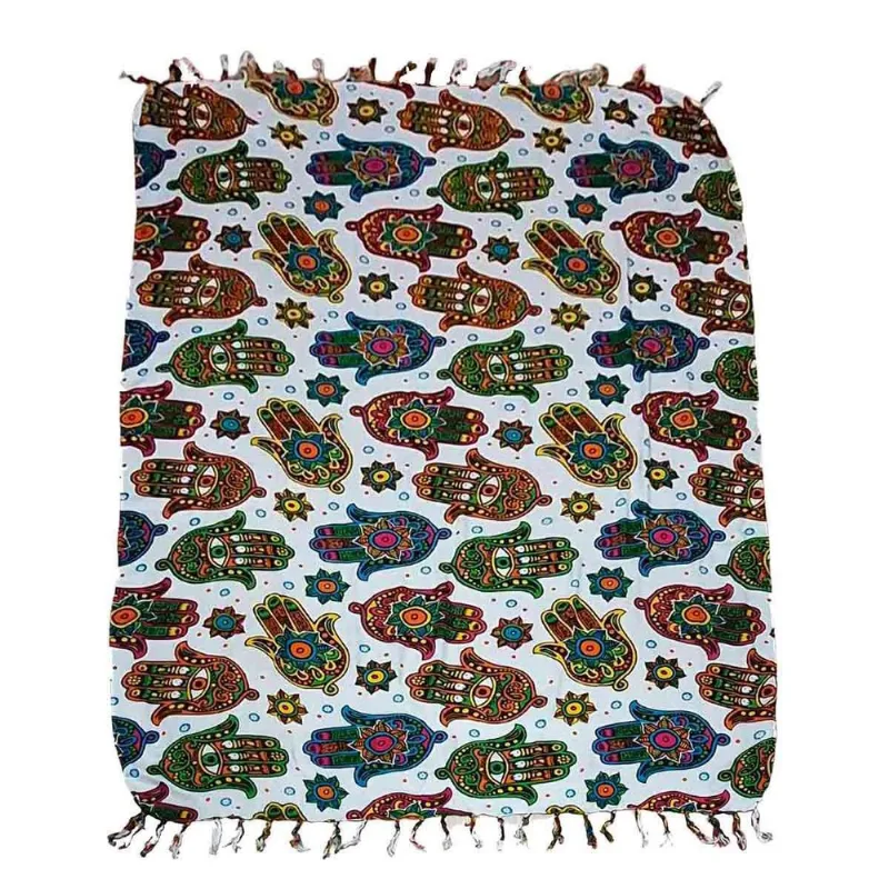 Canga De Praia 100% Viscose - Hamsá 1.60mx1.10m