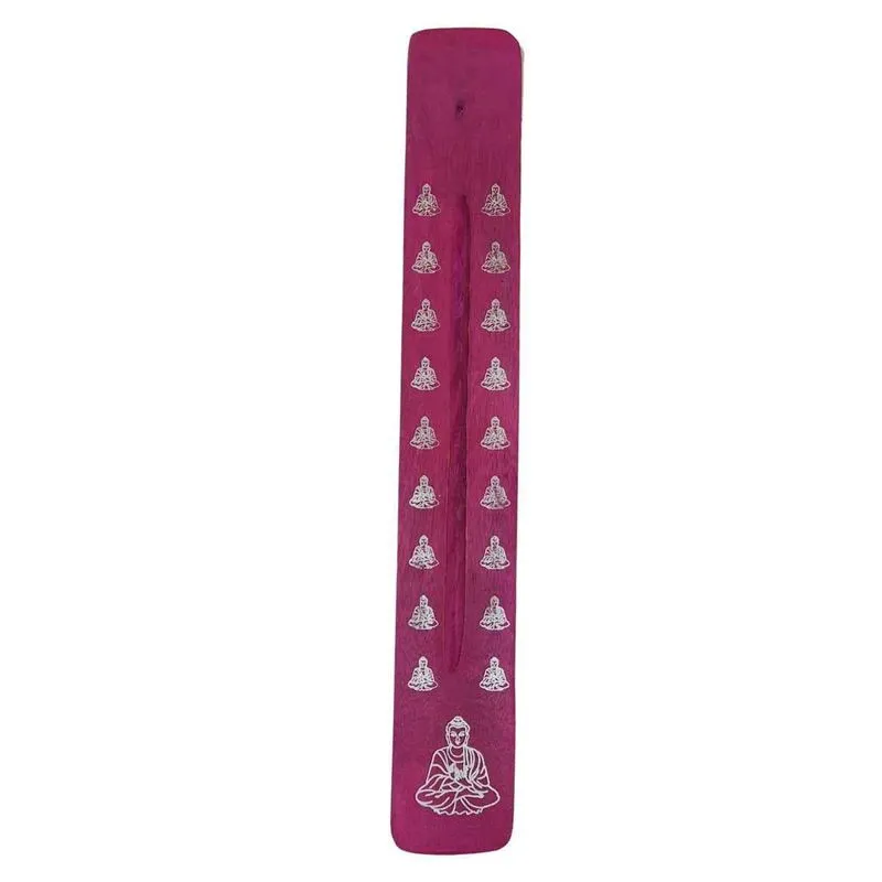 Incensário Vareta De Madeira Buda Roxo 26cm