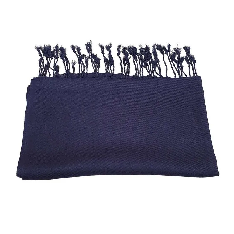 Echarpe Lisa 100% Viscose Azul Marinho 70cmx180cm