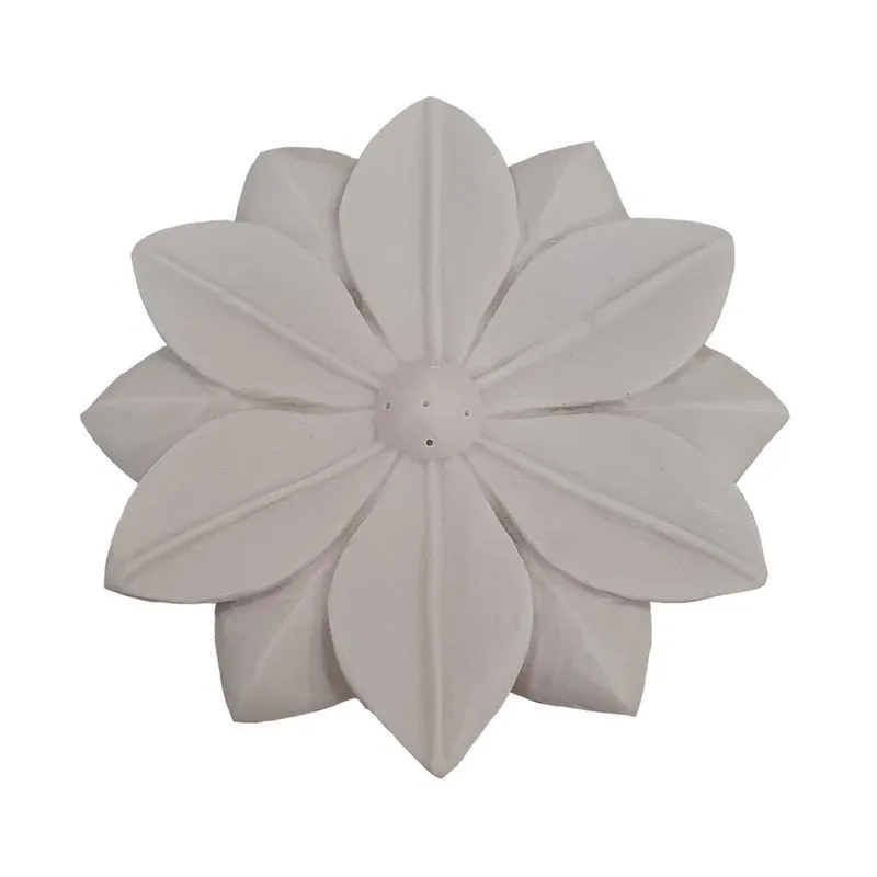 Incensário Flor De Lótus Pó De Mármore 14cm