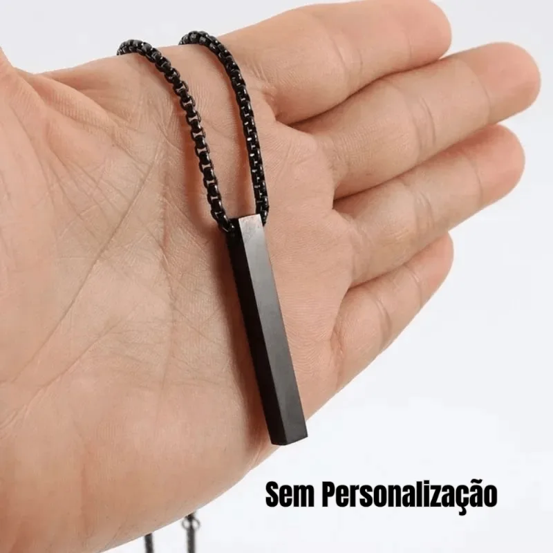 Colar Personalizado Gravado A Laser:nome,data,código Música