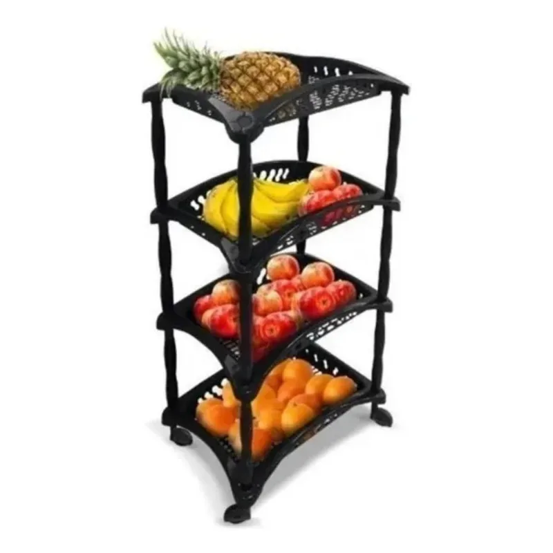 Organizador Fruteira Plas 4 Andares Cozinha Material Limpeza