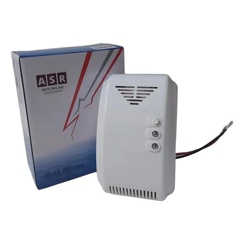 3x Sensor Detector Gás 12v Branco Para Motorhome E Barco