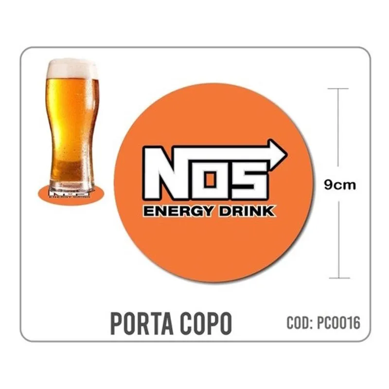 8 Bolachas Porta Copo Emborrachado - Nós - Oferta