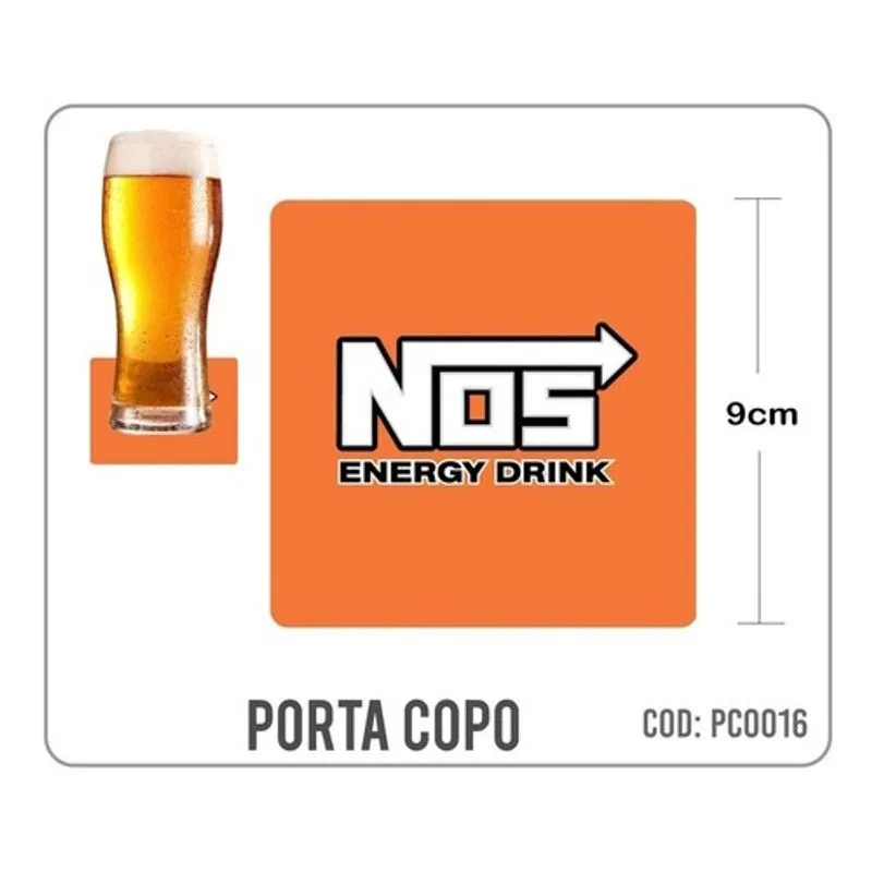 8 Bolachas Porta Copo Emborrachado - Nós - Oferta