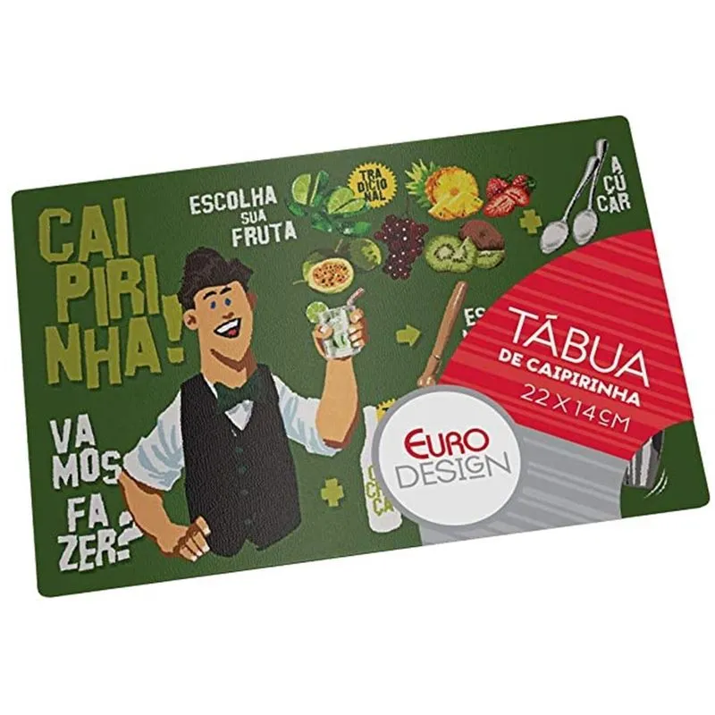 Tabua De Vidro Para Caipirinha 22cm Bartender - Euro Design