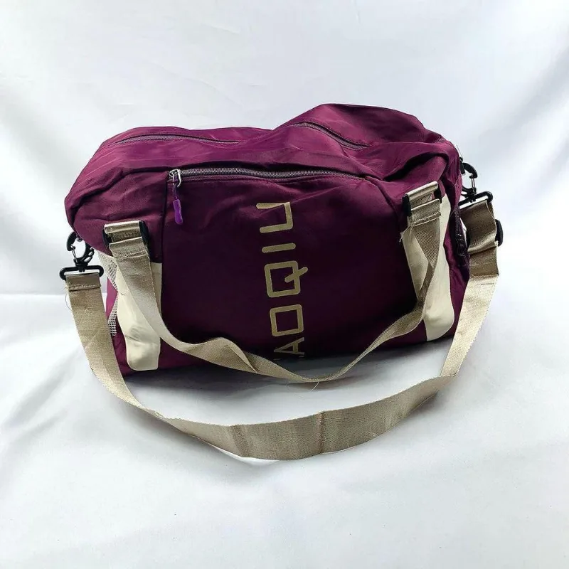 Nova Bolsa De Viagem Feminina Bolsa Grande Saco De Esportes Ombro Yoga Saco Fitness roxo