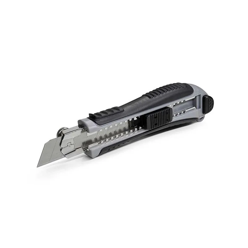 Estilete Emborrachado Com Trava 18mm 5 Laminas