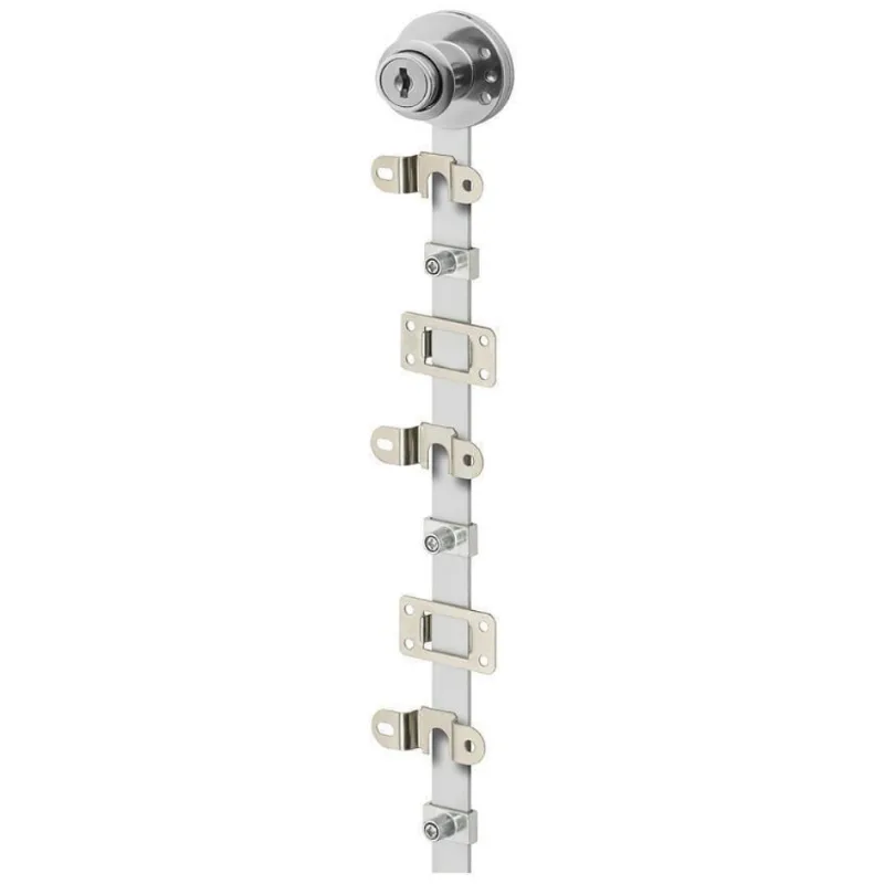 Fechadura 3 Gavetas Lateral 50Cm Com Acessorios Cromado