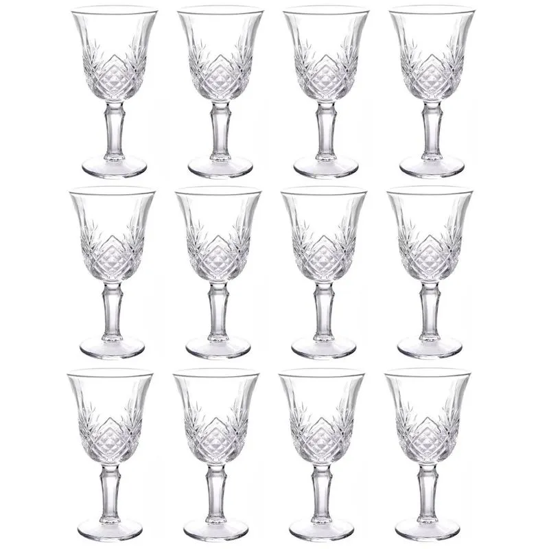 Kit 2 Taça De Vidro Pra Shot 46ml Gourmet Licor Vinho Porto