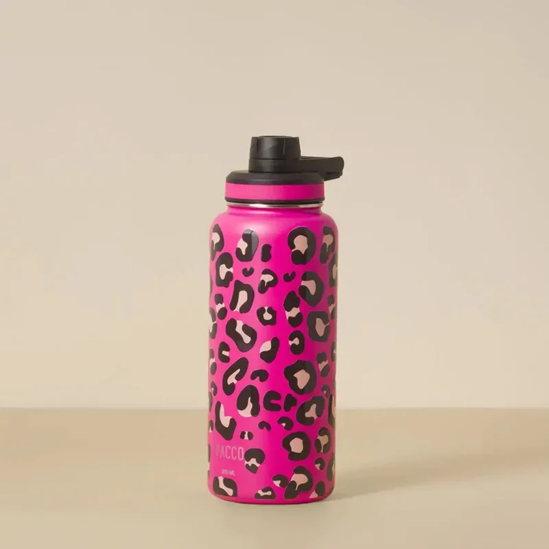 Garrafa Térmica Hydra V2 950ml Leopard Pink