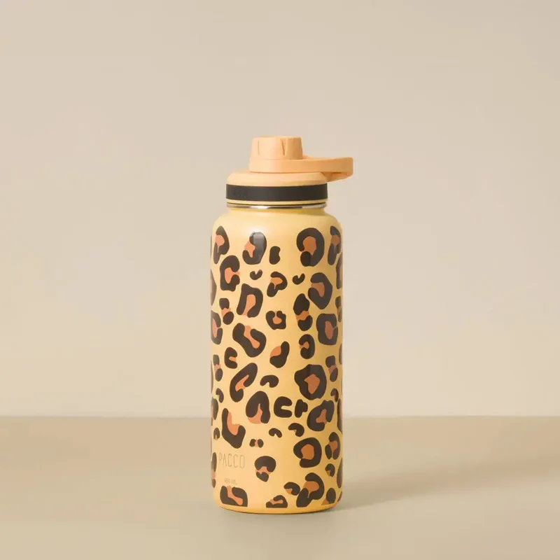Garrafa Térmica Hydra V2 950ml Leopard Amarela