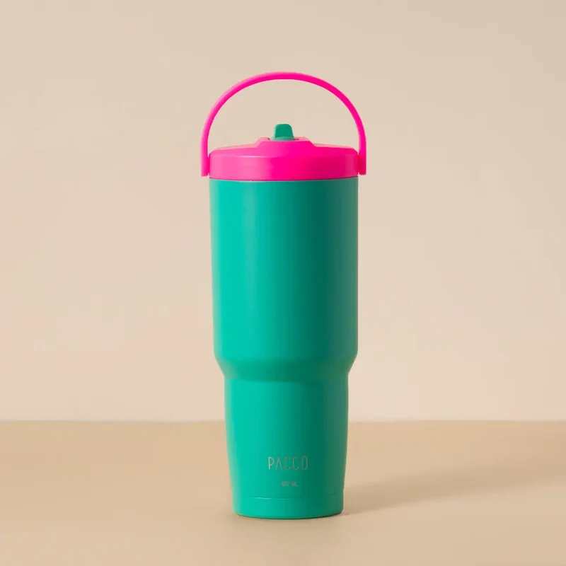 Copo Térmico SuperCup com Canudo 880ml Esmeralda