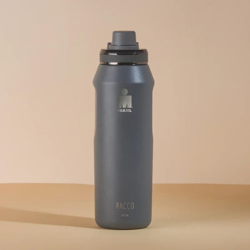 Garrafa Térmica Vyta IRONMAN 950ml Cinza